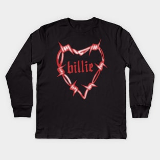 billie heart spikes Kids Long Sleeve T-Shirt